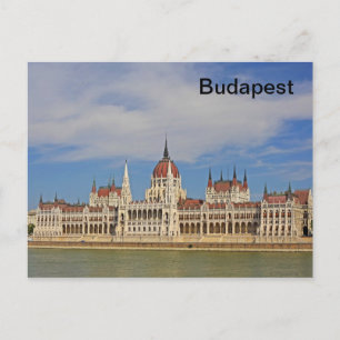 Carte Postale Construction du Parlement de Budapest, Hongrie