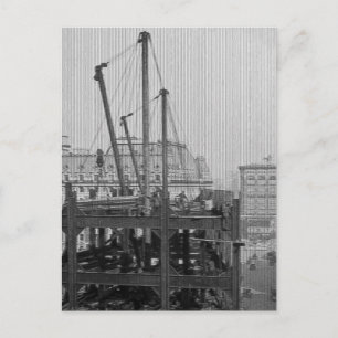 Carte Postale Construction d'un Carré de New York