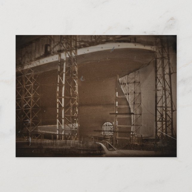Carte Postale Construction TItanic Belfast Irlande (Devant)