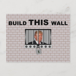 Carte Postale Construire ce mur / Anti Trump,