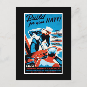 Carte Postale Construisez pour votre marine