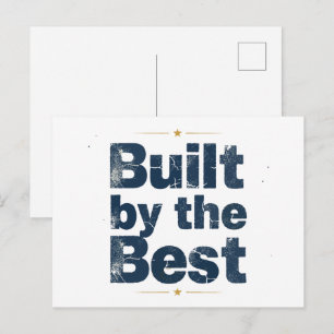 Carte Postale Construit par la Meilleure Typographie