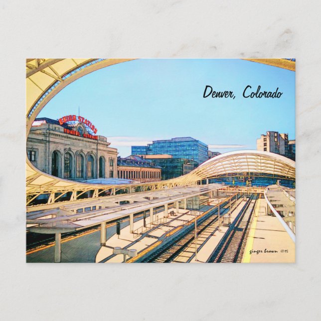 Carte Postale Contemporain Look of Union Station, Denver, CO #2 (Devant)