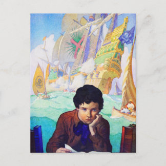 Carte Postale Contes de N C Wyeth d'aventure