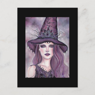 Carte Postale Contessa Halloween sorcière imaginaire Par Renee L