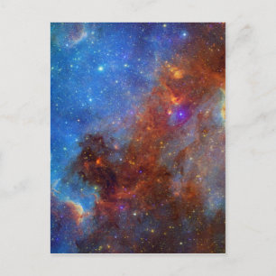 Carte Postale continent nord-américain Nebula NASA