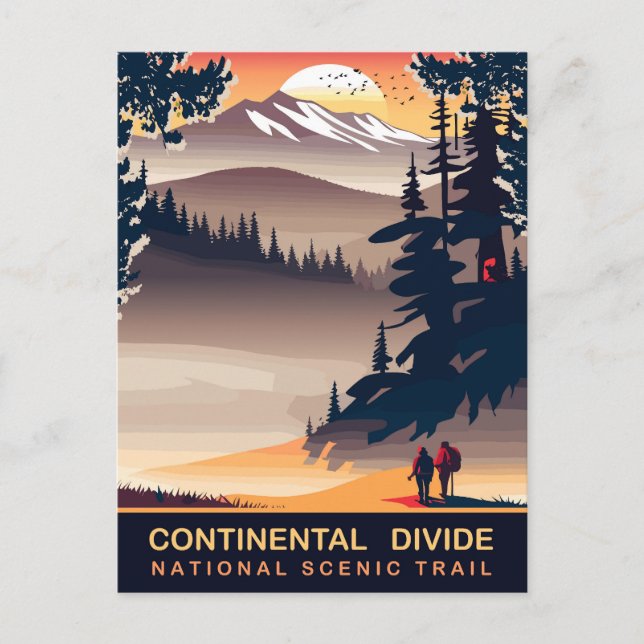 Carte Postale Continental Divide, National Pittoresque Trail, Vo (Devant)