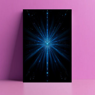 Carte Postale Continuum Galaxie Bleue Naissance Stellaire Cosmiq