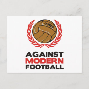 Carte Postale Contre le football moderne