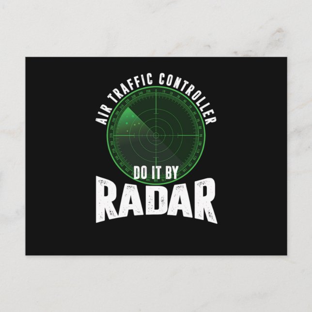 Carte Postale ContrÔleur de radar Air Traffic (Devant)