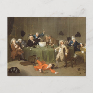 Carte Postale Conversation de Midnight, c.1732 (oil on can