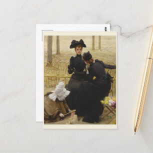 Carte Postale Conversation de Vittorio Matteo Corcos