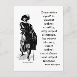 Carte postale "Conversation devrait être agréable"