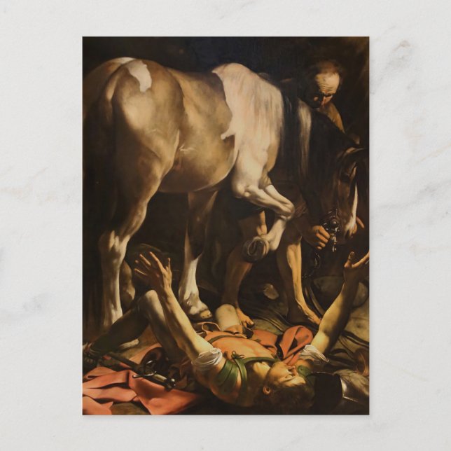 Carte Postale Conversion de Saint Paul par Caravaggio  (Devant)