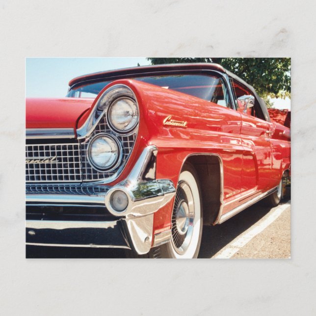 Carte postale convertible Lincoln Continental 1959 (Devant)