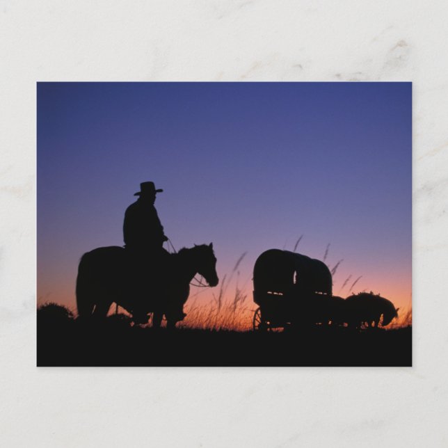 Carte Postale Convoi de chariots (Devant)