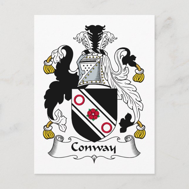 Carte Postale Conway Family Crest (Devant)