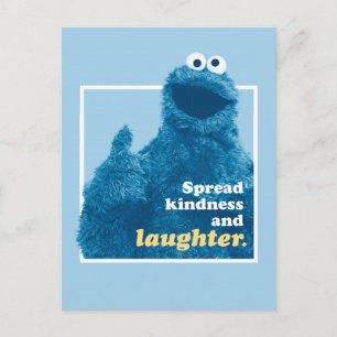 Carte Postale Cookie Monster   Répandre la gentillesse et le rir