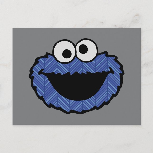 Carte Postale Cookie Monster | Retour arrière des années 80 (Devant)