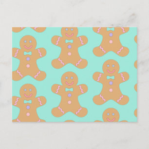 Carte Postale Cookies en pain d'épice de Noël