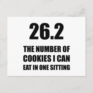 Carte Postale Cookies Je Peux Manger Marathon