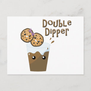 Carte Postale Cookies N Milk Double Dipper