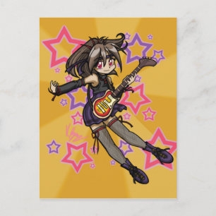 Carte Postale Cool Anime Manga Eyes Graphics Art Kids