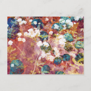 Carte Postale Cool, art tendance de motif fleuri romantique