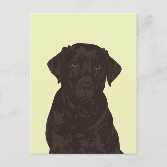 Carte postale cool Black Labrador Retriever Dog (Devant)