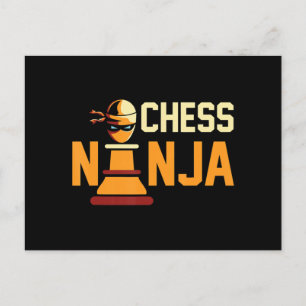 Carte Postale Cool Chess Ninja Chess Lovers Cadeau
