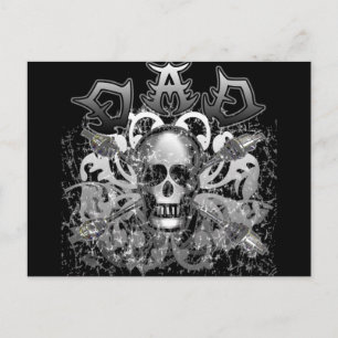 Carte Postale Cool DAD dans des t-shirts et cadeaux de style mét