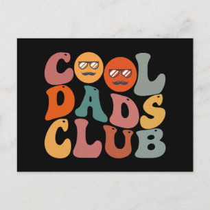 Carte Postale Cool Dads Club Papa Fête des pères Retro Super