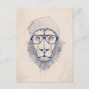 Carte Postale Cool lion