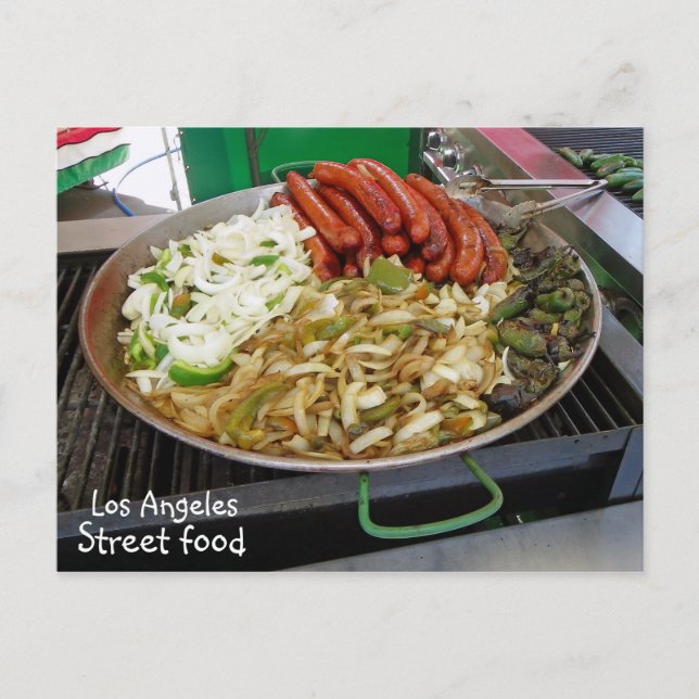 Carte postale cool Los Angeles Street Food ! (Devant)