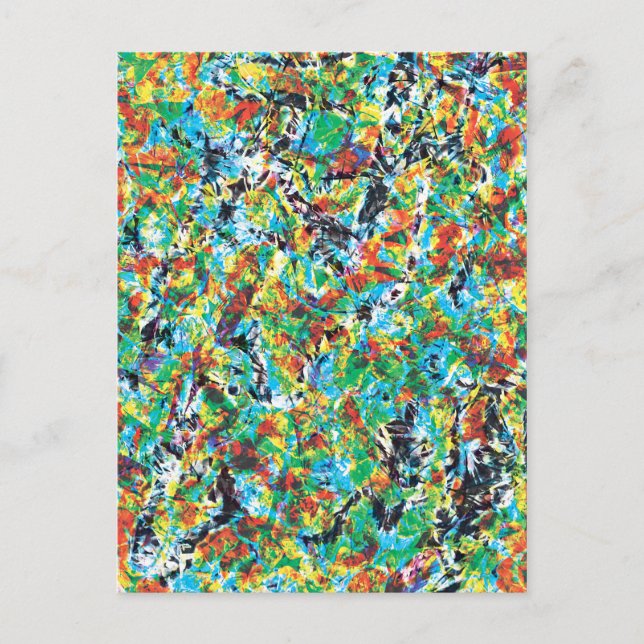 Carte Postale Cool moderne unique fleurs florales design motif (Devant)