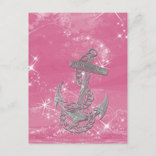 Carte Postale Cool parties scintillant argent métal brillant eff