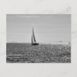 Carte Postale Cool photo moderne bateau à voile en été