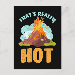Carte Postale Cool Volcano Amoureux Géologie amusante Garçons Fi
