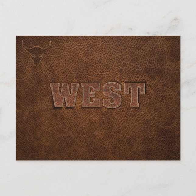 Carte Postale Cool Western Texte - Personnaliser It (Devant)