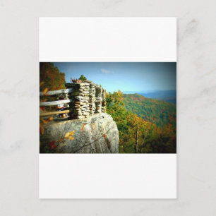 Carte Postale Coopers Rock surplombe l'automne. Virginie-Occiden