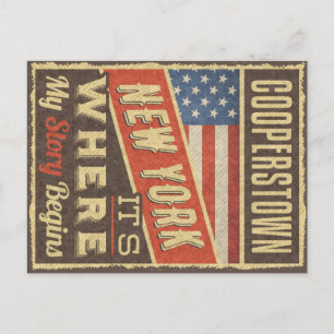 Carte Postale Cooperstown New York