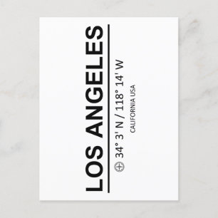 Carte Postale Coordonnées Los Angeles