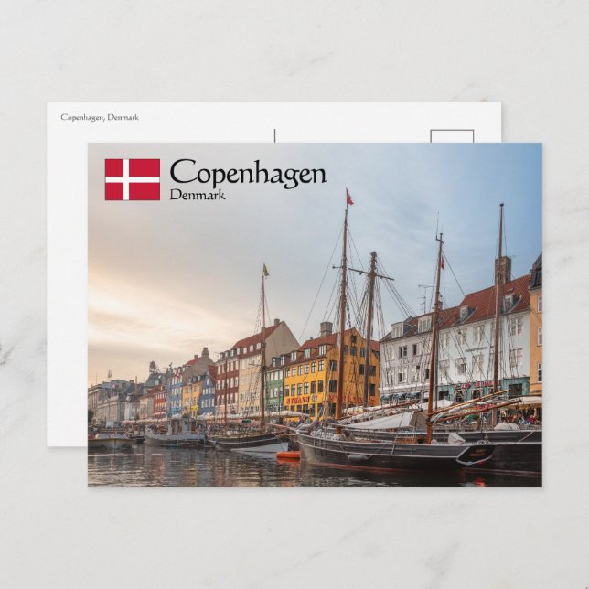 Carte Postale Copenhague Danemark (Devant / Derrière)
