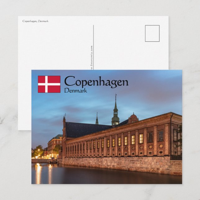 Carte Postale Copenhague Danemark (Devant / Derrière)
