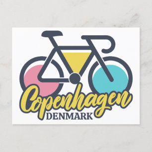 Carte Postale Copenhague Danemark Cyclisme