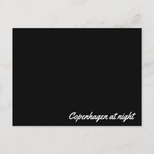 Carte postale Copenhague la nuit