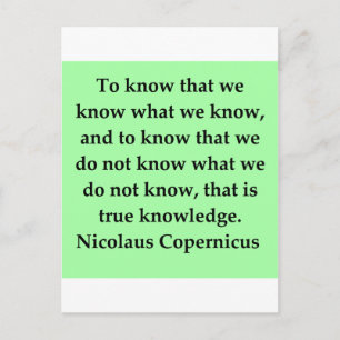 Carte Postale copernic