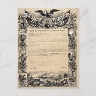 Carte Postale Copie de proclamation d'émancipation