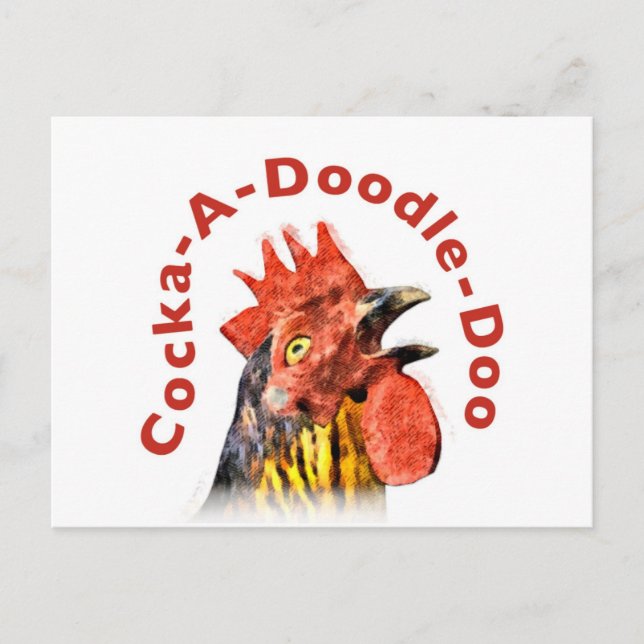 Carte Postale Coq-A-Doodle-Doo (Devant)