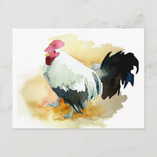 Carte Postale Coq avec une attitude